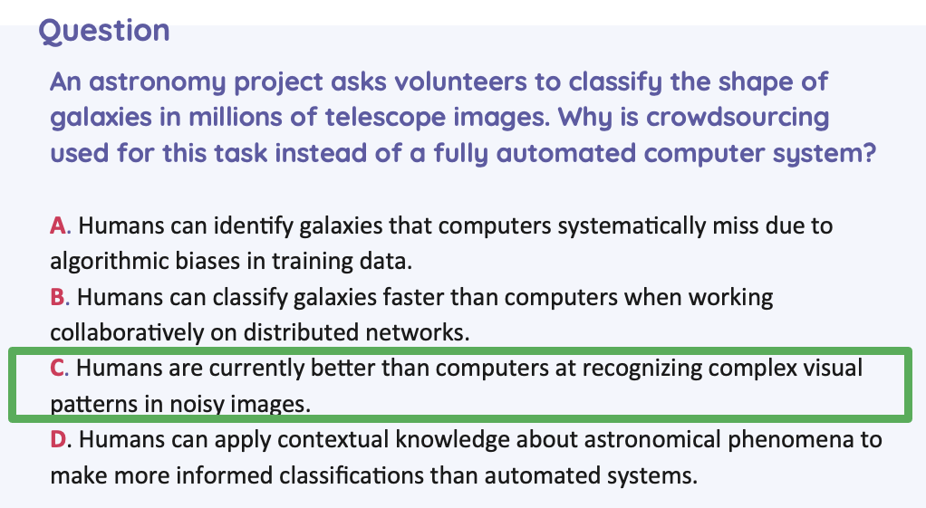 Crowdsourcing hinge question slide