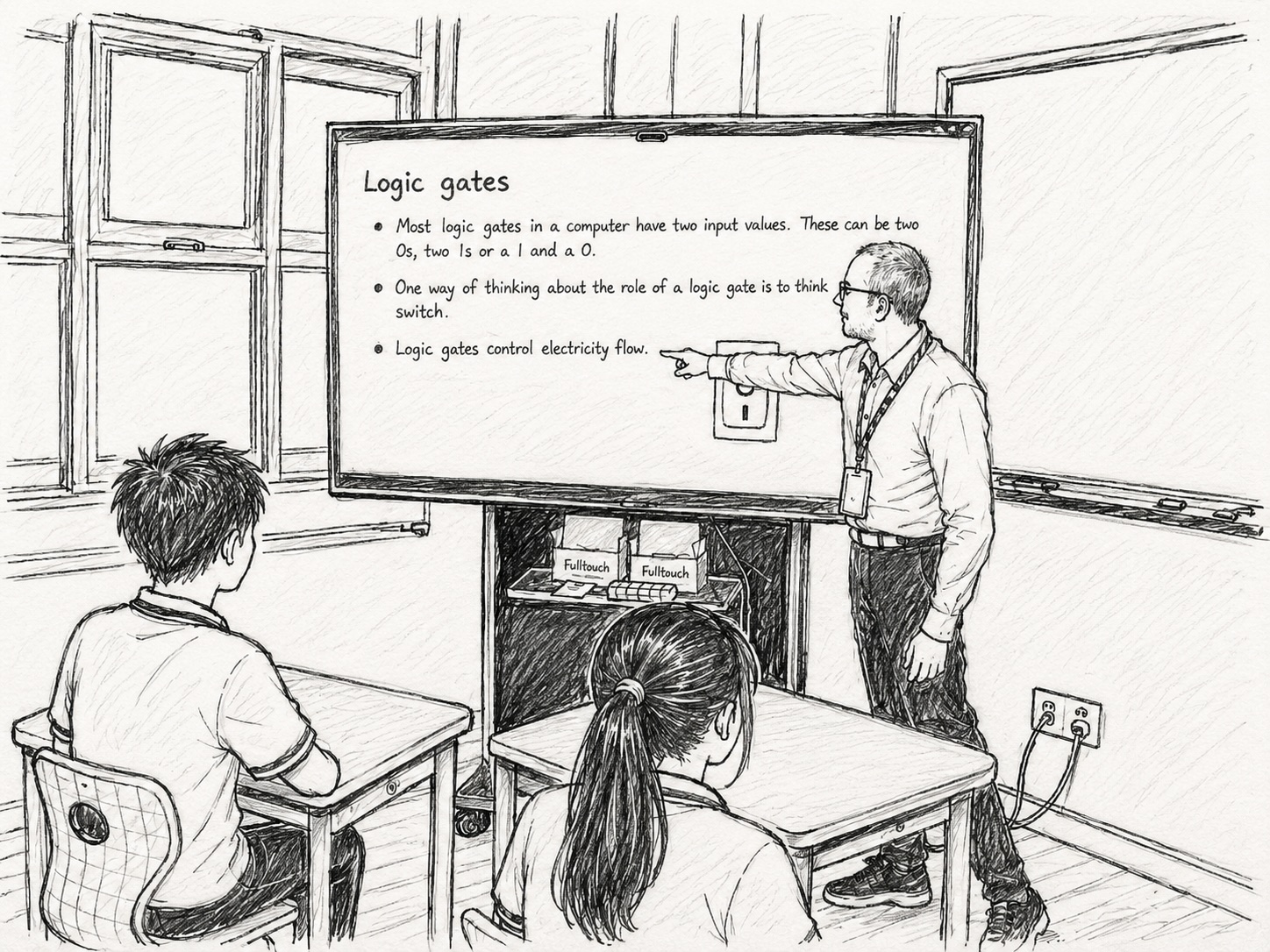 Marcello Goccia teaching Computer Science