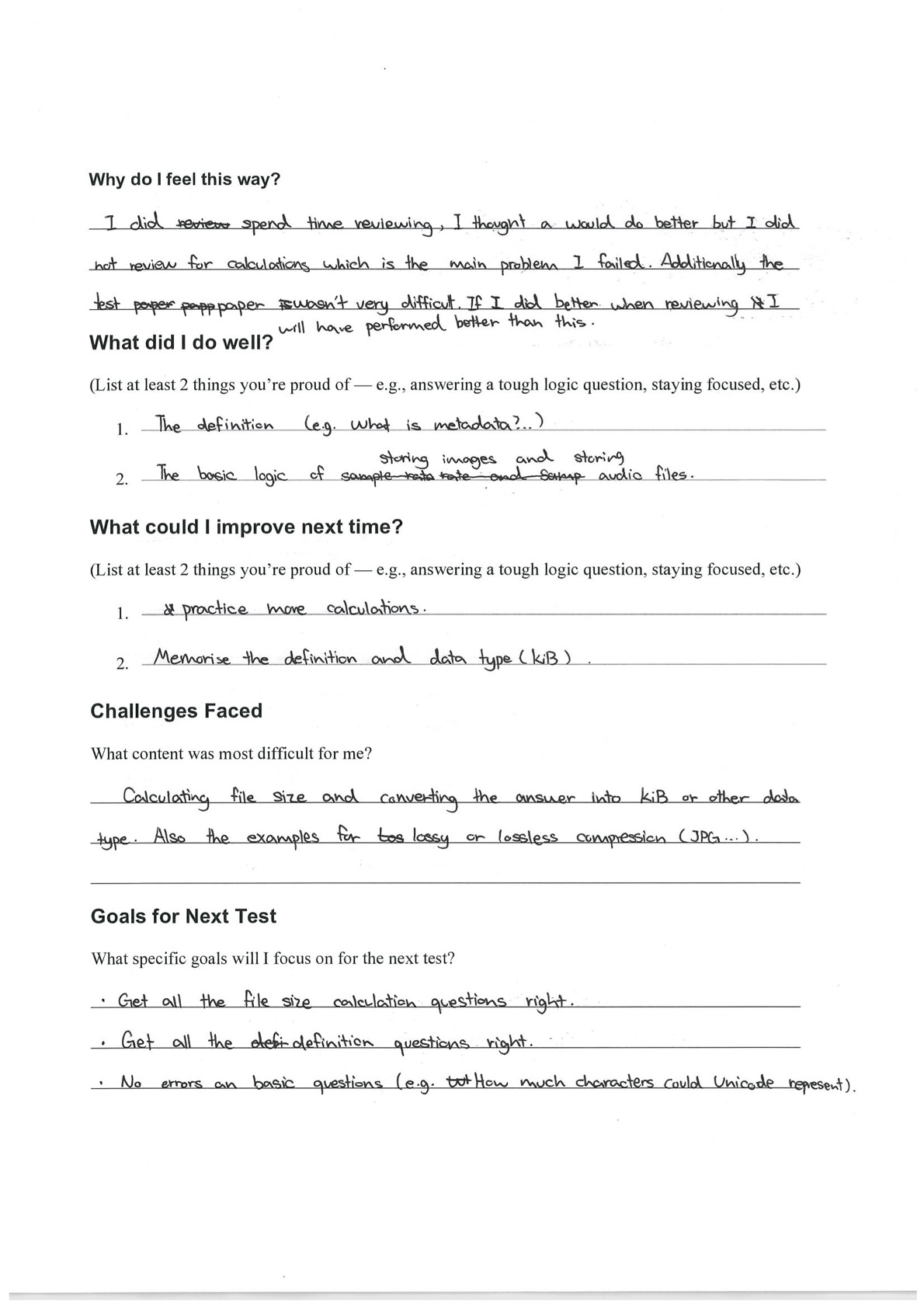 EReflection Sheet 2